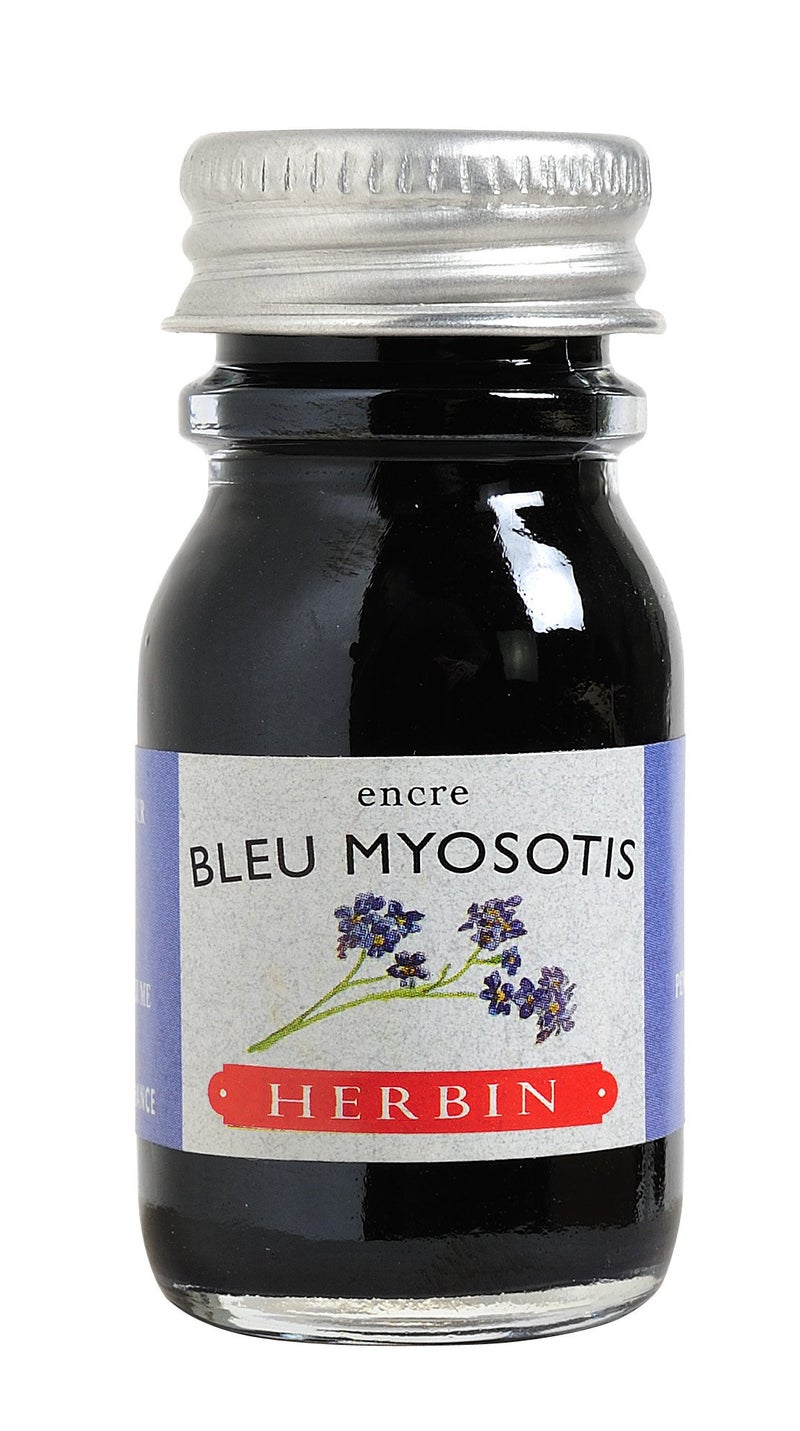 Jacques Herbin حبر قلم حبر J. Herbin - 10 مل معبأ في زجاجات - Bleu Myosotis - Image 1